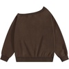 image:imageAelfric Eden Dachshund Off The Shoulder Sweatshirt for Women Cute Dog Graphic Oversized Long Sleeve Pullover Y2K TopBrown