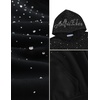 image:imageAelfric Eden Rhinestone Hoodies Men Women Diamond Hooded Sweatshirt Fashion Luxury Casual Streetwear Unisex Hoodie PulloverBlack