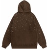 image:imageAelfric Eden Rhinestone Hoodies Men Women Diamond Hooded Sweatshirt Fashion Luxury Casual Streetwear Unisex Hoodie PulloverBrown