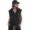 image:imageAelfric Eden Star Rhinestone Sleeveless Zip Up Hoodies for Women Men Summer Vest Tops Casual Streetwear ClothesBlack