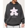 image:imageAelfric Eden Womens Oversized Hoodie Heavyweight Vintage Streetwear Star Graphic Acid Wash Hoodies Pullover With PocketsGrey