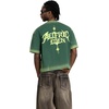 image:imageAelfric Eden Boxy Tee Shirt for Men and Women Heavyweight Cotton Short Sleeve Graphic TShirt Washed Vintage Streetwear TopGreen