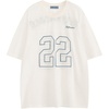 image:imageAelfric Eden Mens 22 Mesh Football Jersey Tshirts Oversized Y2K Graphic Tee  Lightweight Breathable Mesh Jersey Gothic Letter Back Print Oversized Crewneck Unisex Y2K Street Sport Short Sleeve TeeApricot