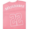 image:imageAelfric Eden Mens 22 Mesh Football Jersey Tshirts Oversized Y2K Graphic Tee  Lightweight Breathable Mesh Jersey Gothic Letter Back Print Oversized Crewneck Unisex Y2K Street Sport Short Sleeve TeePink