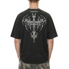 image:imageAelfric Eden Mens TShirt Washed Black Gothic Graphic Print Short Sleeve  Oversized Fit 100 Cotton Casual Tee Daily Wear Commuting Concerts Music Festivals Outfits Vintage Street Style LooksBlack
