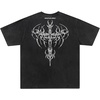 image:imageAelfric Eden Mens TShirt Washed Black Gothic Graphic Print Short Sleeve  Oversized Fit 100 Cotton Casual Tee Daily Wear Commuting Concerts Music Festivals Outfits Vintage Street Style LooksBlack