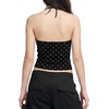 image:imageAelfric Eden Tank Tops Halter for Women Polka Dot Sleeveless Corset Crop Top Y2K Summer Going Out Concert OutfitsBlack