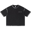 image:imageAelfric Eden Vintage T Shirts for Men Boxy Washed Heavyweight Cotton Crewneck Unisex Short Sleeve Streetwear Tee BlackBlack