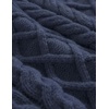 image:imageAelfric Eden Oversized Cable Knit Sweater for Women Crewneck Pullover  Chunky lantern sleeve sweater relaxed loose fit fall winter outfits casual streetwear school travel and weekend wearNavy Blue