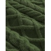 image:imageAelfric Eden Oversized Cable Knit Sweater for Women Crewneck Pullover  Chunky lantern sleeve sweater relaxed loose fit fall winter outfits casual streetwear school travel and weekend wearGreen