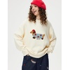 image:imageAelfric Eden Womens Cartoon Dog Sweater Oversized Crewneck Knit Pullover  Cute Dachshund Embroidery Preppy Soft Knit Pullover Baggy Y2K Sweater Casual Streetwear Fall Outfits for Women 2026Apricot