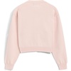 image:imageAelfric Eden Womens Cropped Cardigan Sweater Knit Button Front Long Sleeve  Mini Heart Embroidery Loose Long Sleeve Drop Shoulder Oversized Relaxed Fit Ribbed Cuffs Y2k Casual Fall Spring OutfitsPink