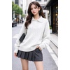 image:imageAelfric Eden Womens Fall Long Sleeve Sweater Button Down Polo Lapel V Neck Cable Knitted Pullover Fashion OutfitsWhite