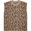 image:imageAelfric Eden Womens Y2K Leopard Print Knit Sweater Vest Sleeveless Round Neck Pullover SweaterBrown