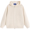 image:imageAelfric Eden Zip Up Cardigan for Women Hooded Cardigan Sweater Knitted Drop Shoulder Fall Clothes Winter Hoodies OuterwearBeige
