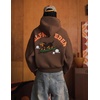 image:imageAelfric Eden Boxy Dachshund Graphic Hoodie Fleece Lined Pullover Unisex Casual Streetwear SweatshirtBrown