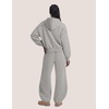 image:imageAelfric Eden Cloud Boxy 2 Piece Fall Lounge Sets for Women Men Zip Up Hoodie Oversized Casual SweatsuitsGrey