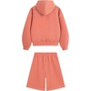 image:imageAelfric Eden Cloud Boxy Sweat Set 2 Piece Outfits Sweatsuit Shorts Sets 2026 Zipper Hoodie Oversized Lounge Matching SetPink