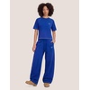 image:imageAelfric Eden Cloud Classic Sweat Set 2 Piece Outfits Summer Short Sleeve Top and Sweatpants Set Lounge Matching SetsBlue