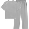 image:imageAelfric Eden Cloud Classic Sweat Set 2 Piece Outfits Summer Short Sleeve Top and Sweatpants Set Lounge Matching SetsDark Grey