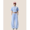 image:imageAelfric Eden Cloud Cropped Sweat Sets Summer 2 Piece Outfits Crop Top High Waisted Baggy Barrel Sweatpants SweatsuitBlue