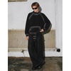 image:imageAelfric Eden Mock Neck Sweatshirt Oversized Acid Wash Gradient PulloverBlack Oversized