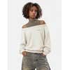 image:imageAelfric Eden Womens Boxy Off The Shoulder Mock Neck SweatshirtBeige