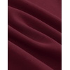 image:imageAelfric Eden Womens Boxy Off The Shoulder Mock Neck SweatshirtDark Red