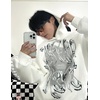 image:imageAelfric Eden Womens Oversized Graphic Y2k Fall Trendy HoodiesWhite