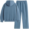 image:imageAelfric Eden Womens Sweatsuits 2 Piece Set Oversized Fleece Hoodie and Sweatpants Track Suits Sweat Matching Lounge PantsBlue Grey