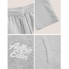 image:imageAelfric Eden Womens Sweatsuits 2 Piece Set Oversized Fleece Hoodie and Sweatpants Track Suits Sweat Matching Lounge PantsGrey