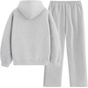 image:imageAelfric Eden Womens Sweatsuits 2 Piece Set Oversized Fleece Hoodie and Sweatpants Track Suits Sweat Matching Lounge PantsGrey