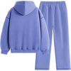 image:imageAelfric Eden Womens Sweatsuits 2 Piece Set Oversized Fleece Hoodie and Sweatpants Track Suits Sweat Matching Lounge PantsPurple