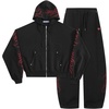 image:imageAelfric Eden Boxy Embroidery Sweat Set for Women Men Oversized 2 Piece Lounge Matching Set Zip Up Hoodie Casual StreetwearBlack