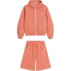 image:imageAelfric Eden Cloud Boxy Sweat Set 2 Piece Outfits Sweatsuit Shorts Sets 2026 Zipper Hoodie Oversized Lounge Matching SetPink