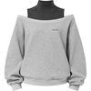 image:imageAelfric Eden Womens Boxy Off The Shoulder Mock Neck SweatshirtGrey
