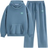 image:imageAelfric Eden Womens Sweatsuits 2 Piece Set Oversized Fleece Hoodie and Sweatpants Track Suits Sweat Matching Lounge PantsBlue Grey