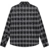 image:imageAelfric Eden Mens Long Sleeve Plaid Rhinestone Shirts Loose Fit Button Down Top ShirtsBlack