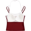 image:imageAelfric Eden Women Padded Cami Top Contrast Layered Strap Tank HalterRed