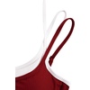 image:imageAelfric Eden Women Padded Cami Top Contrast Layered Strap Tank HalterRed