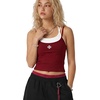image:imageAelfric Eden Women Padded Cami Top Contrast Layered Strap Tank HalterRed