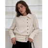 image:imageAelfric Eden Womens Cotton Linen Shirt Button Asymmetrical NeckApricot