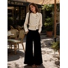 image:imageAelfric Eden Womens Cotton Linen Shirt Button Asymmetrical NeckApricot