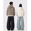 image:imageAelfric Eden Boxy Zip Up Hoodie Y2k Unisex Causal Reversible JacketCream