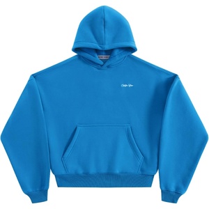 image:imageAelfric Eden Boxy Fleece Hoodies Unisex Oversized Essential PulloverBlue