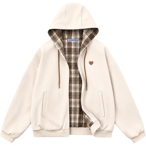 image:imageAelfric Eden Boxy Zip Up Hoodie Y2k Unisex Causal Reversible JacketCream