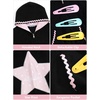 image:imageAelfric Eden Y2K Oversized Girls Zip Up Hoodie with Colorful HairpinBlack