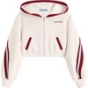 image:imageAelfric Eden Cropped Contrast Stripe Zip Up Hoodie Casual Y2K JacketBeige Red Extended 5cm