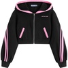 image:imageAelfric Eden Cropped Contrast Stripe Zip Up Hoodie Casual Y2K JacketBlack Pink Extended 5cm