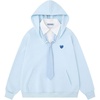 image:imageAelfric Eden Oversized Patchwork Hoodie Y2K with Striped TieBlue
